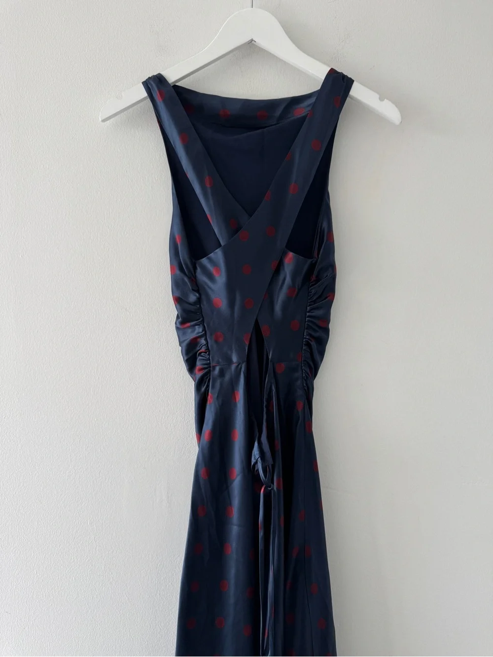 REFORMATION Anaiis Silk Dress in Venetian Dot 4